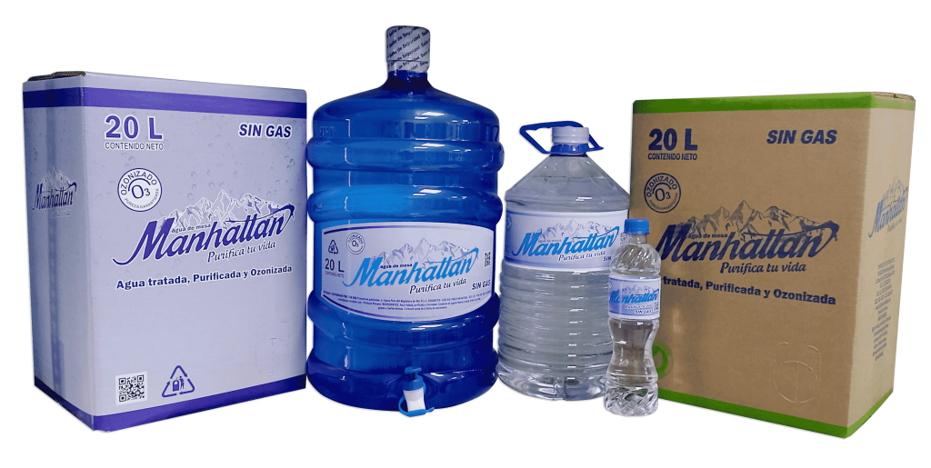 Agua Manhattan purified water bottles